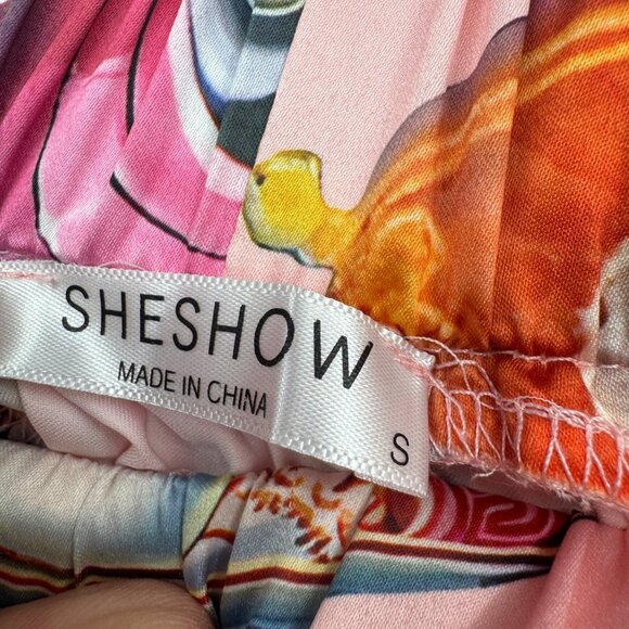 Sheshow Queen Elizabeth II Vintage Pajama Set woman’s size Small Pink long set - Picture 15 of 16